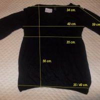 Черна блузка H & M , XS, S размер, снимка 4 - Блузи с дълъг ръкав и пуловери - 23546965
