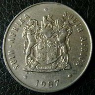 20 цента 1987, Южна Африка, снимка 2 - Нумизматика и бонистика - 9869941
