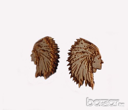 Обеци от дърво 2606 Good Wood, снимка 1