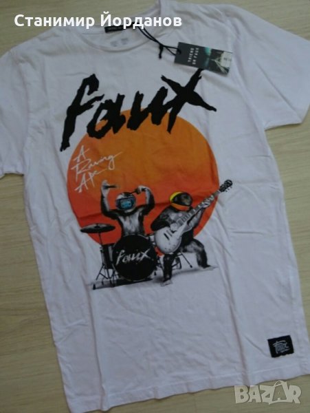 мъжка тениска Faux размери S , снимка 1