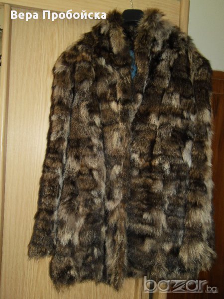 Дамско палто с естествен косъм., снимка 1
