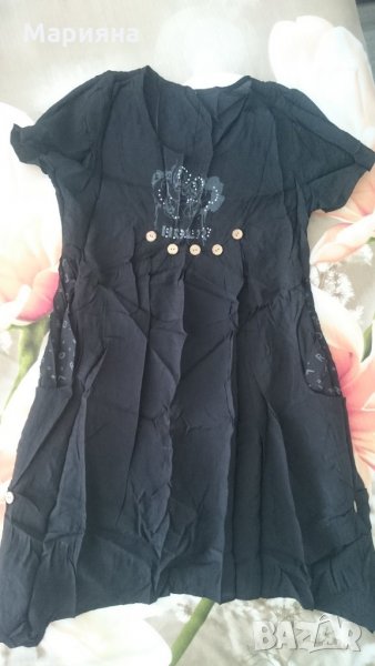 черна лятна рокля, снимка 1