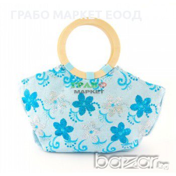 Плетена лятна чанта  - 25х37см, снимка 1