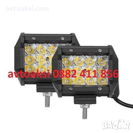LED BAR с 12 мощни диода 36W- 12/24V цената е за 1бр, снимка 1