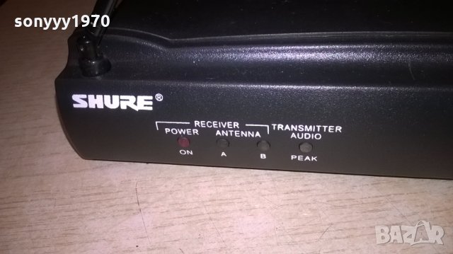 shure приемник за профи микрофон с адаптер, снимка 4 - Микрофони - 25155456