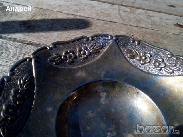 Старинна метална фруктиера с орнаменти, снимка 7 - Антикварни и старинни предмети - 19314879
