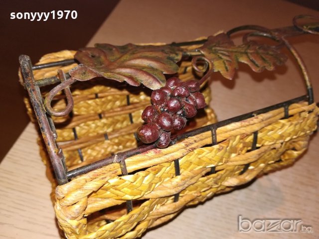 поставка за вино-метална с оплетка-40х12см-внос швеицария, снимка 16 - Колекции - 20310658