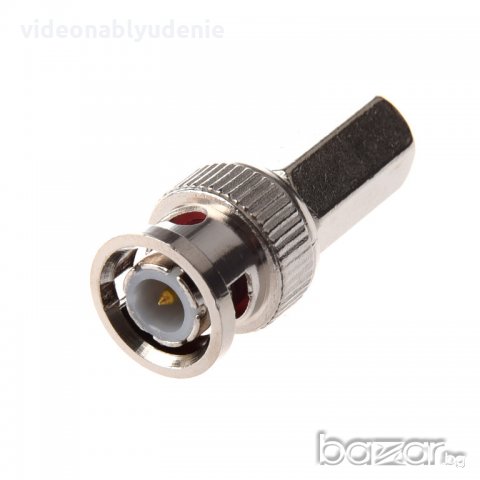 Въртящ се съединител RG-59 BNC мъжки (75oHm) за Монтаж на камери за видеонаблюдение, снимка 3 - Комплекти за видеонаблюдение - 19946197