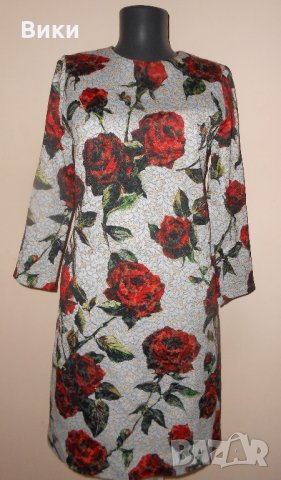 Eлегантна официална рокля с рози