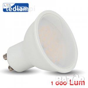 LED лампа 10W SMD GU10 Топло Бяла Светлина, снимка 1 - Лед осветление - 24888324