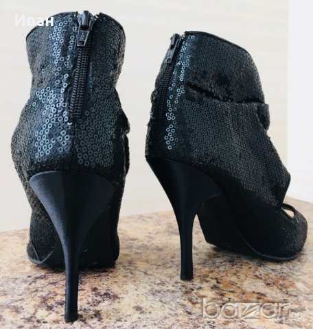 Дамски елегантни обувки с паети, снимка 5 - Дамски обувки на ток - 20820577