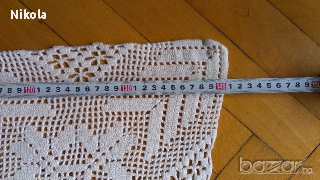 Покривка за маса или каре плетено на една кука, снимка 10 - Покривки за маси - 17750003