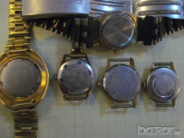 Лот от ръчни дамски позлатени швейцарски часовници - 5 бр., снимка 7 - Дамски - 7625915