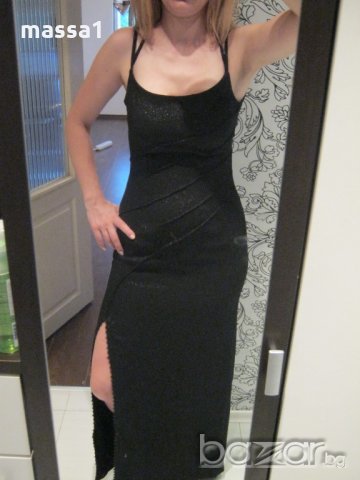 Нова поръчкова дълга рокля. Класика в черно + Подарък Чантичка!!!, снимка 1 - Рокли - 19789933