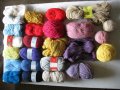 Различни видове и цветове вълнена прежда за ръчно плетиво, снимка 18
