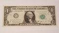 SCARCE " BARR NOTE " $ 1 DOLLAR 1963-B UNC, снимка 2