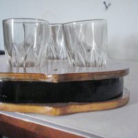 Стар комплект чаши с цигулка, снимка 4 - Антикварни и старинни предмети - 26042849