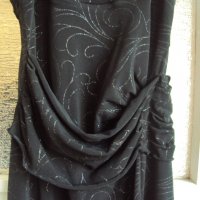 Дамска черна рокля, снимка 3 - Рокли - 19522411