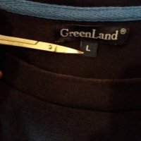Мъж.тениска-"GreenLand"-/памук/-тъм.синя. Закупена от Италия., снимка 4 - Тениски - 21859092