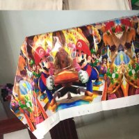 Супер Марио Super Mario найлонова покривка за парти рожден ден, снимка 1 - Покривки за маси - 24186580
