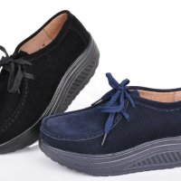 НОВО! Дамски обувки-Ест. велур-Два цвята, снимка 1 - Дамски ежедневни обувки - 18950471