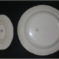 Комплект белгийски порцеланови  плато и сосиера, снимка 5 - Чинии - 22927628