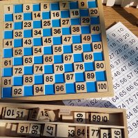 Дървена Монтесори математика от 1 до 100 всички дървени играчки, снимка 1 - Образователни игри - 24999519