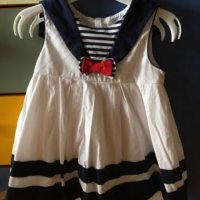 Моряшка детска  рокличка , снимка 1 - Бебешки рокли - 19821224
