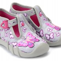 Текстилни обувки с пеперуди Befado  110P351 с  дишащи, анатомични подметки за момичета , снимка 1 - Детски обувки - 25129938