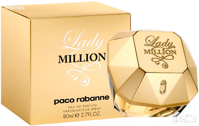 Lady Million Paco Rabanne 80 ml eau de parfum дамски парфюм, снимка 1