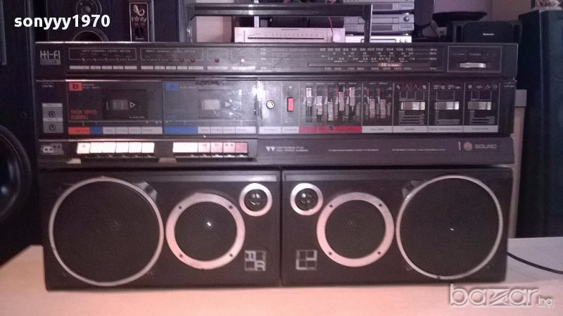 Sound electronic pc-190 hi-fi голям двукасетъчен, снимка 1