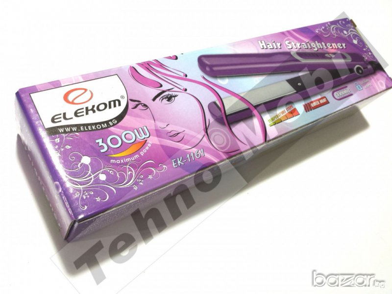 ПРЕСА ЗА ИЗПРАВЯНЕ НА КОСА ELEKOM EK-1161, снимка 1