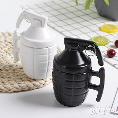 Подаръчна чаша Граната керамична чаша за чай GRENADE MUG 280мл, снимка 1