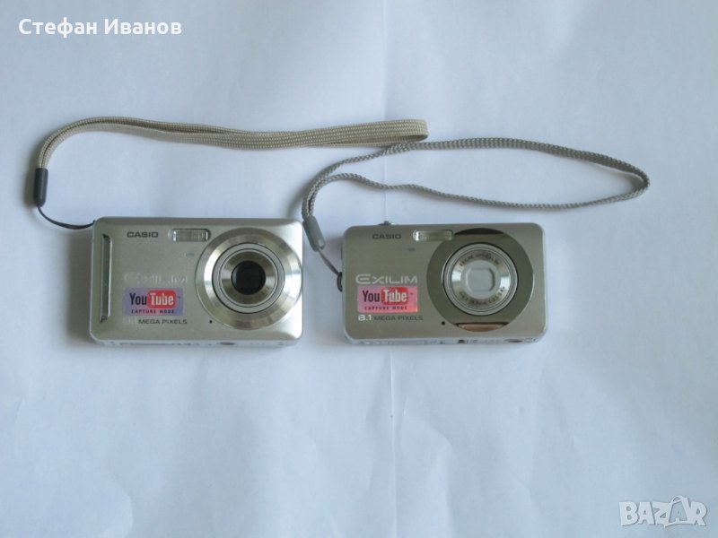 Два фотоапарата Casio Exilim с 1 зарядно и 1 батерия., снимка 1