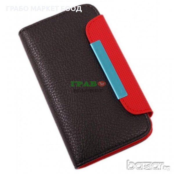 Калъф за телефон iPHONE 4 с капак, изработен от еко кожа, снимка 1