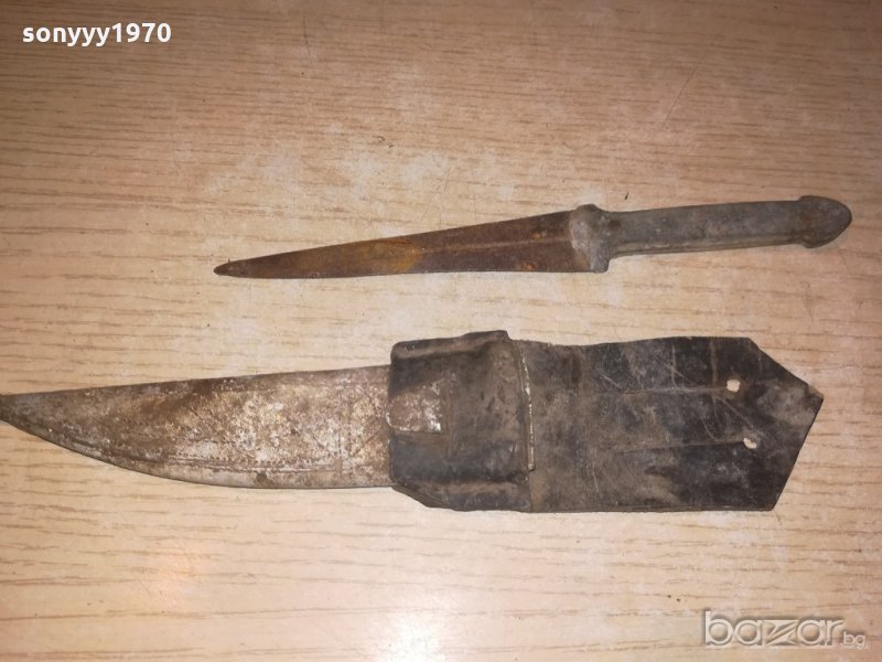 антика-стар нож с кания-18/21см, снимка 1