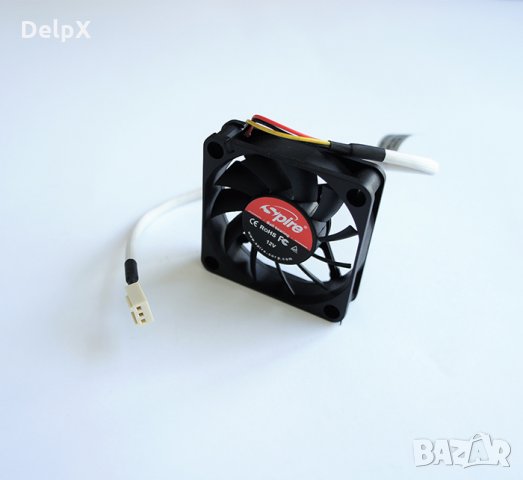 Вентилатор аксиален с лагер 12V 60х60х15mm, снимка 1