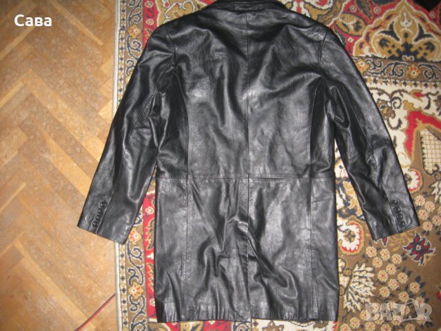 Кожен тренч SELECTED   мъжки,Л, снимка 3 - Якета - 24865276