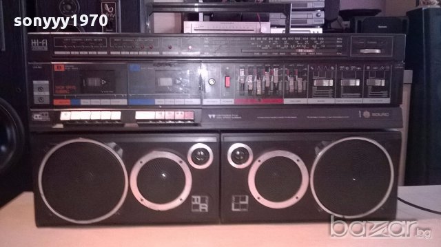 Sound electronic pc-190 hi-fi голям двукасетъчен