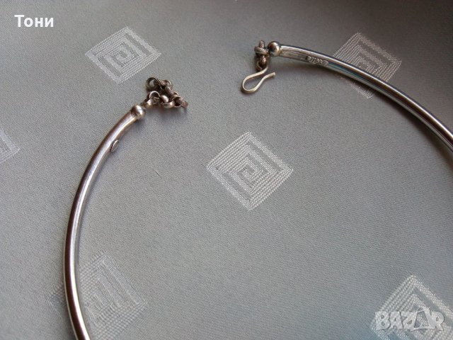 Сребърно колие с естествени камъни Oxette, снимка 11 - Колиета, медальони, синджири - 25842315