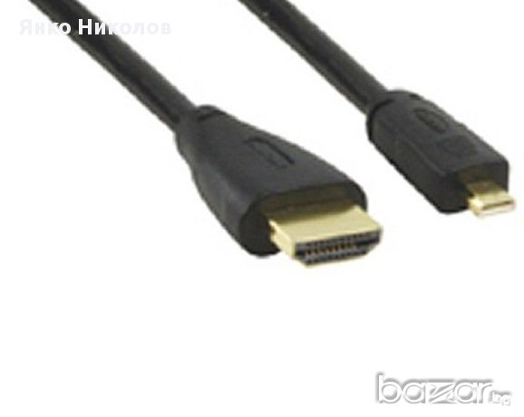 Нов кабел Micro HDMI на HDMI - 1.5 метра, снимка 1 - Други - 10789347