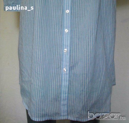 Рокля тип риза от много фин индииски памук ”Н&М”® / голям размер , снимка 4 - Рокли - 14788752