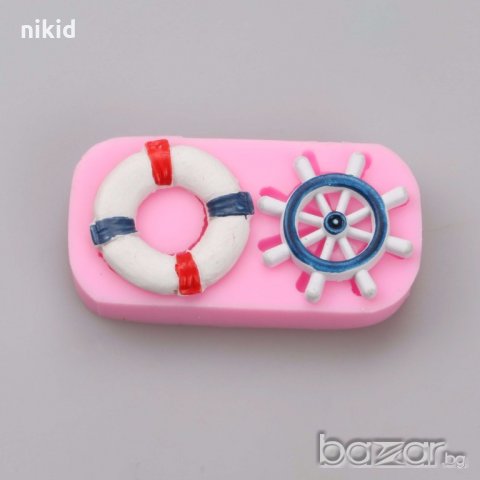 Морски пояс и рул силиконов молд форма декорация торта фондан шоколад и др.