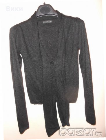 Елегантна черна блуза ZARA KNIT, снимка 4 - Блузи с дълъг ръкав и пуловери - 20879074