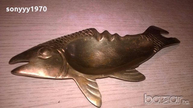 риба-пепелник-мед/месинг-20х9см-внос швеицария