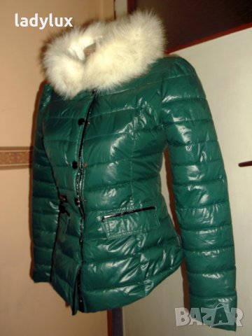 Ефектно Яке с пухена яка, Размер S. Код 366, снимка 2 - Якета - 23613715