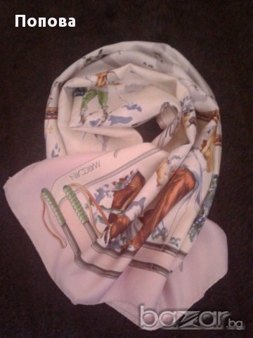 Промо!,,MARC CAIN ''коприна, 100% оригинал/ скиорски  мотиви /, снимка 2 - Шалове - 14508238