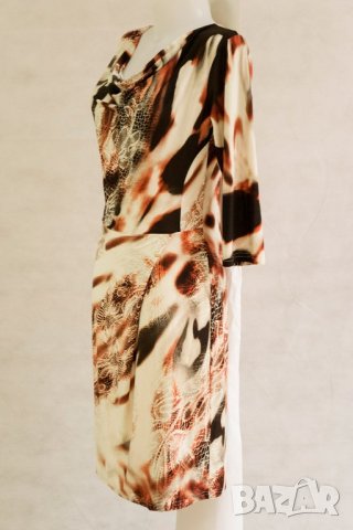 Рокля в оранжев нюанс марка EMC - M, снимка 2 - Рокли - 22025303