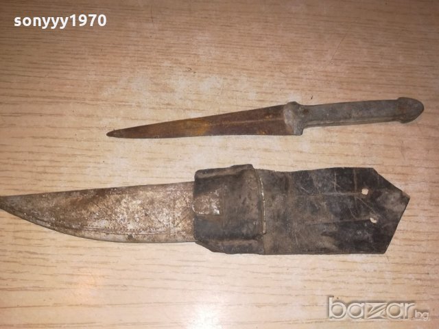 антика-стар нож с кания-18/21см, снимка 1 - Колекции - 20967181
