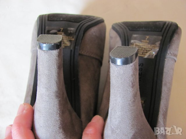 Ботуши, боти - велур нови , снимка 5 - Дамски боти - 25223593